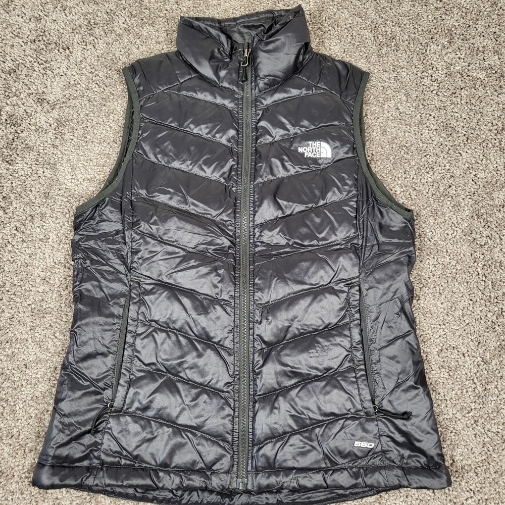 The North Face Aconcagua Vest Womens M Black Excellent 550 Down Puffer NF0A3C9K